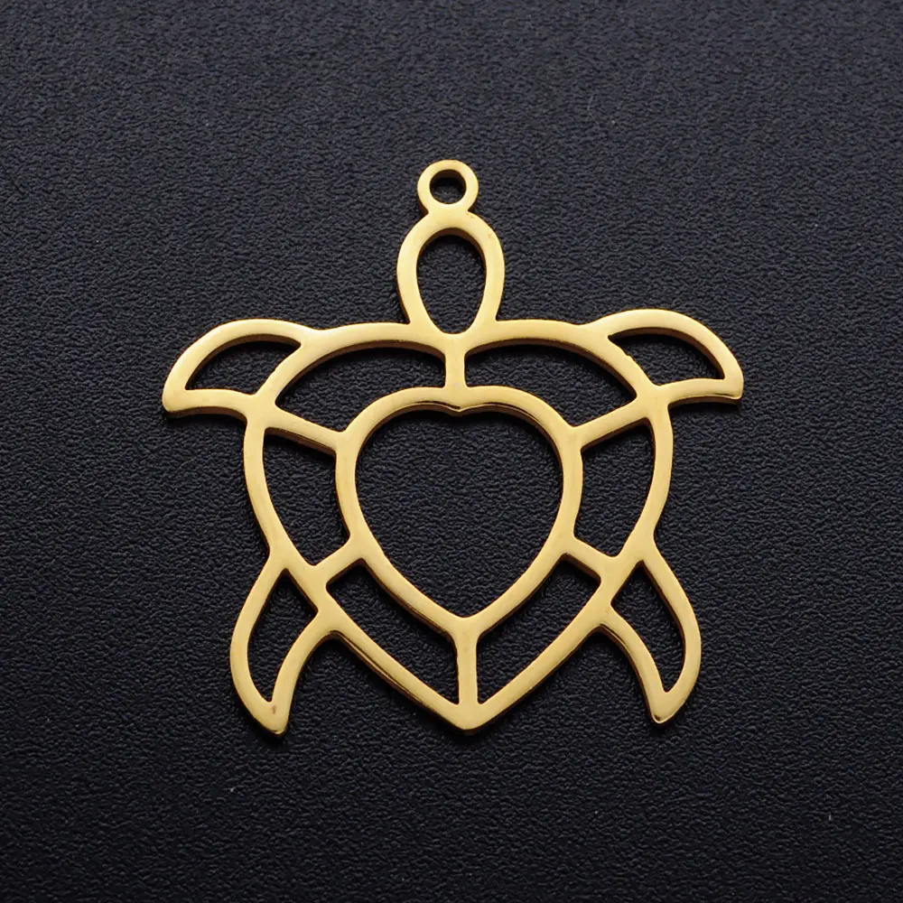 10pcs/lot diy beach sea dolphin turtle stainless steel charm pendant wholesale starfish fish jewelry bracelet connector charms