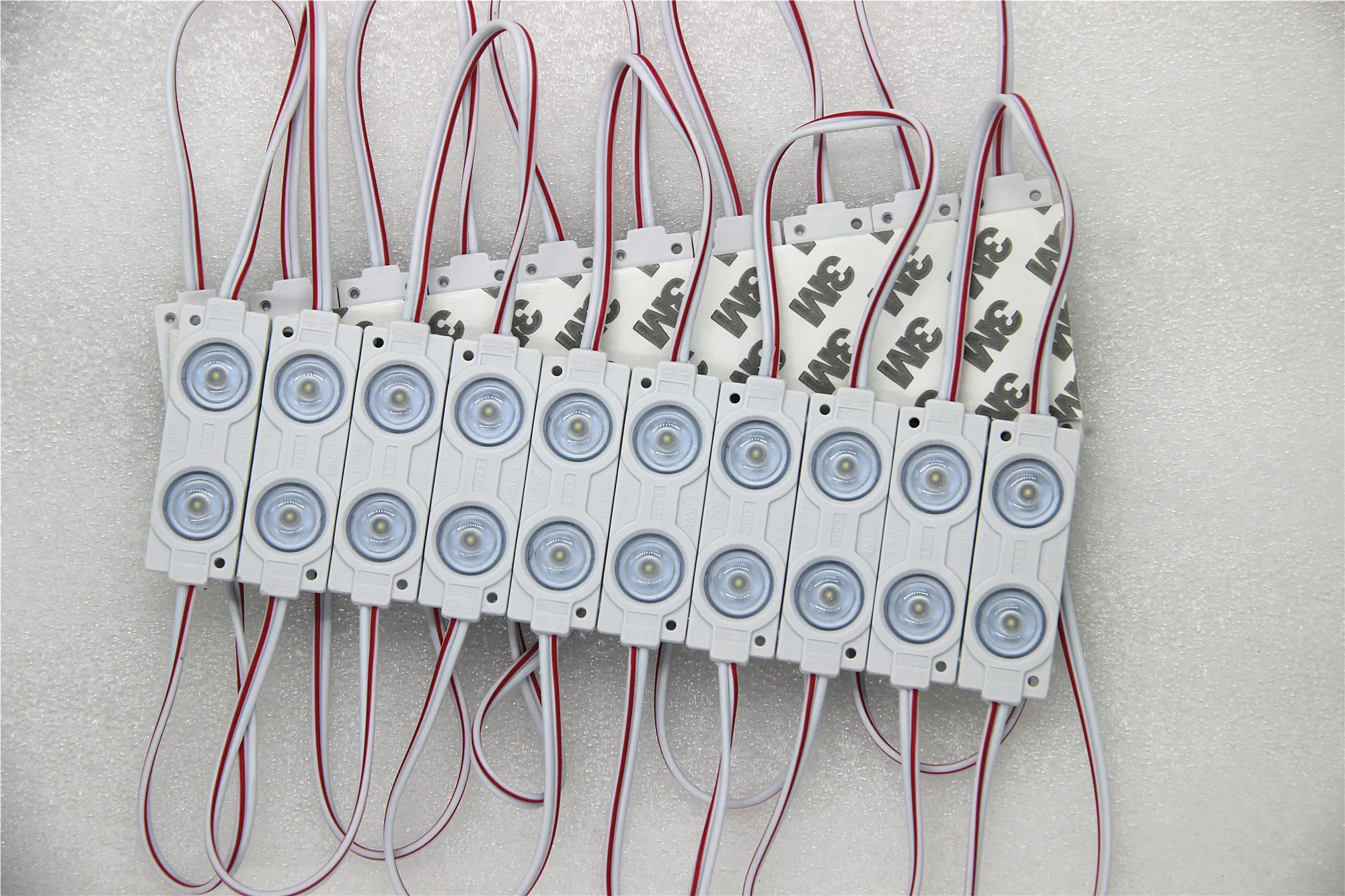 60pcs Led Module Back Light 1.2W UL Listed Injection PVC ABS Led Modules DC12v White 2835 Waterproof Light for Letter Sign 5630