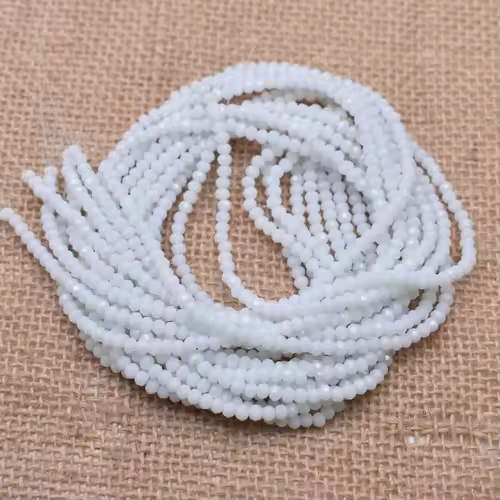Yanqi 2 3 4mm Rondell Austria Faceted Crystal Beads Round Glass Beads Loose Spacer Beads for Jewelry Making DIY - Image 45
