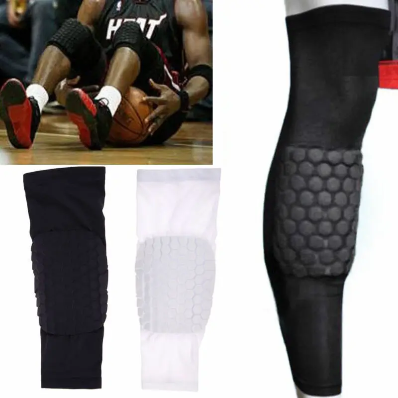 Breathable Sports Knee Support Brace Pad Leg Knee Protector Football Honeycomb Pad Crashproof Antislip Basketball