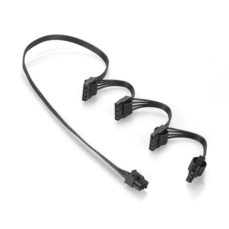 RGEEK PCIE 6Pin 1 إلى 4x موليكس SATA 4Pin مضاعف كابل إمداد الطاقة لسلسلة CORSAIR RMx RM1000x RM850x RM750X RM650x RM550x