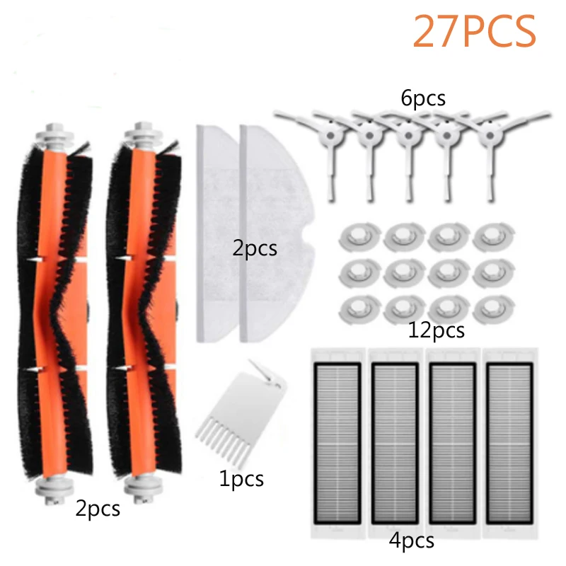 ロボット掃除機hepaフィルターブラシアクセサリーためxiaomi mijia mi 1 s roborock S50 S51 S6スペア部品