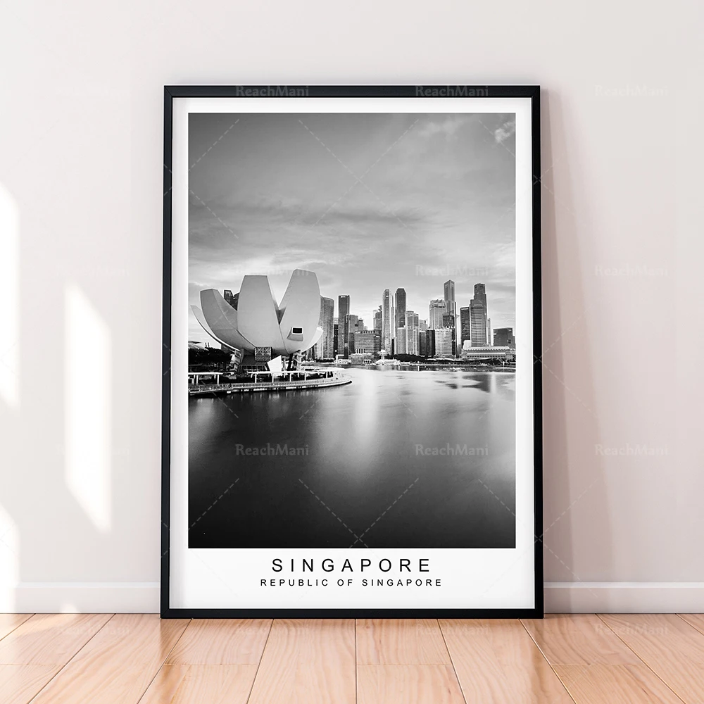 Travel posters, Gaboronefil, Singapore, St. Petersburg, River Monument, St. Printed posters Minimalist home travel decoration