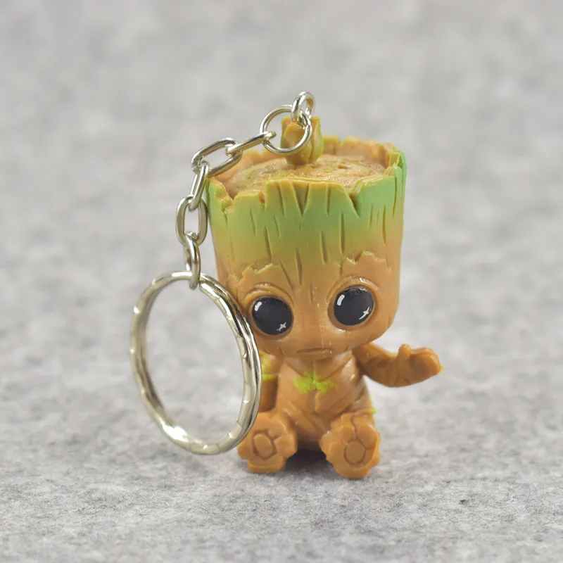 4 Cái/bộ Marvel Guardians Of The Galaxy Avengers Groot Nhỏ Dễ Thương Cho Bé Cây Người Móc Khóa Mô Hình Nhân Vật Đồ Chơi 5Cm