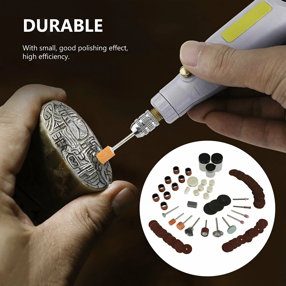 105pcs Mini Electric Drill Grinder Rotary Tool Accessory Bit Set For Grinding Sanding Polishing Disc Wheel Tip Cutter Drill Disc