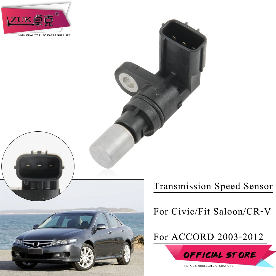 ZUK High Quality Transmission Speed Sensor Output Sensor For HONDA ACCORD 2003-2012 CIVIC FIT SALOON CRV OEM:28820-PWR-013