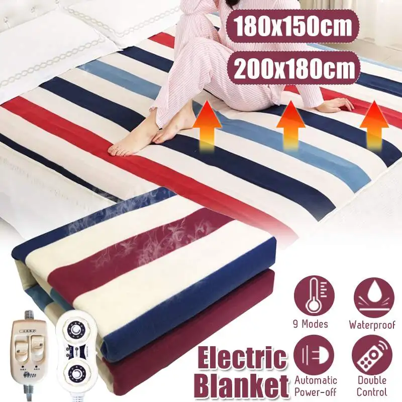 Koc elektryczny 110/220V automatyczna ochrona koc elektryczny zagęszczający ogrzewacz ciała koc elektryczny dywanik elektryczny — 2