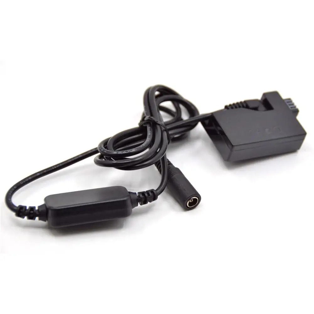 12V-24V Bước Xuống Cáp + DR-E5 LP-E5 Giả Pin Cho Máy Canon EOS Rebel XSi XS 450D 500D 1000D Kiss F X2 X3 T1i