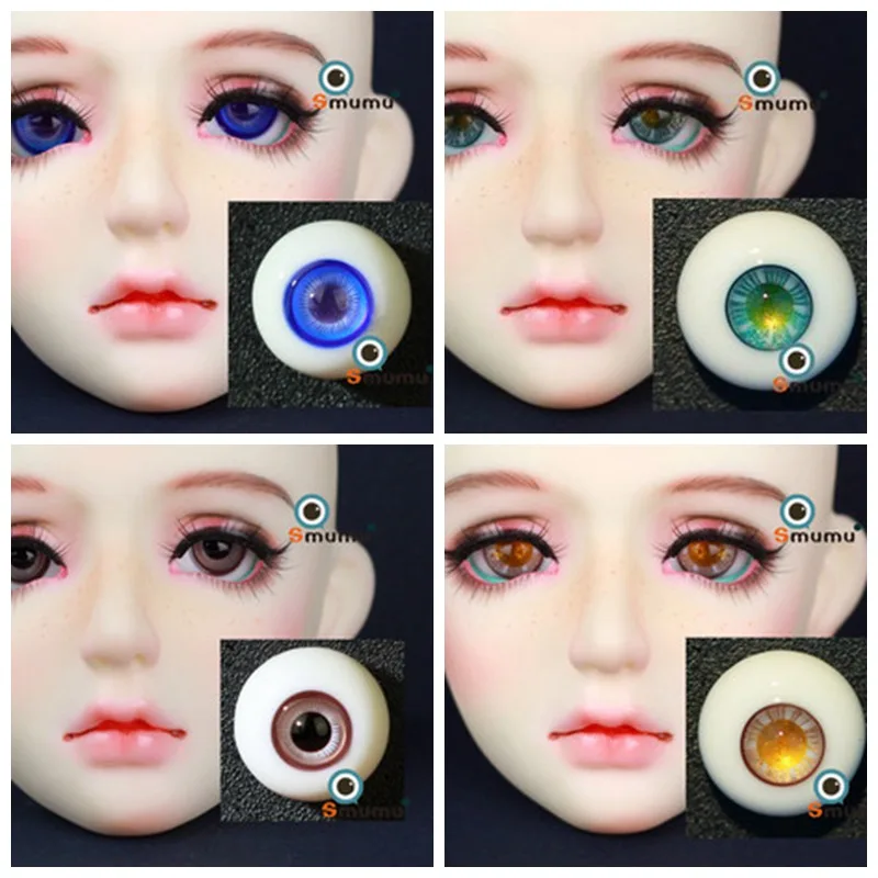 

1/8 1/6 1/4 1/3 BJD Accessories doll eyes Glass eyeball for BJD/SD YOSD MSD SD16 DD,not include doll head and other E2567-A16