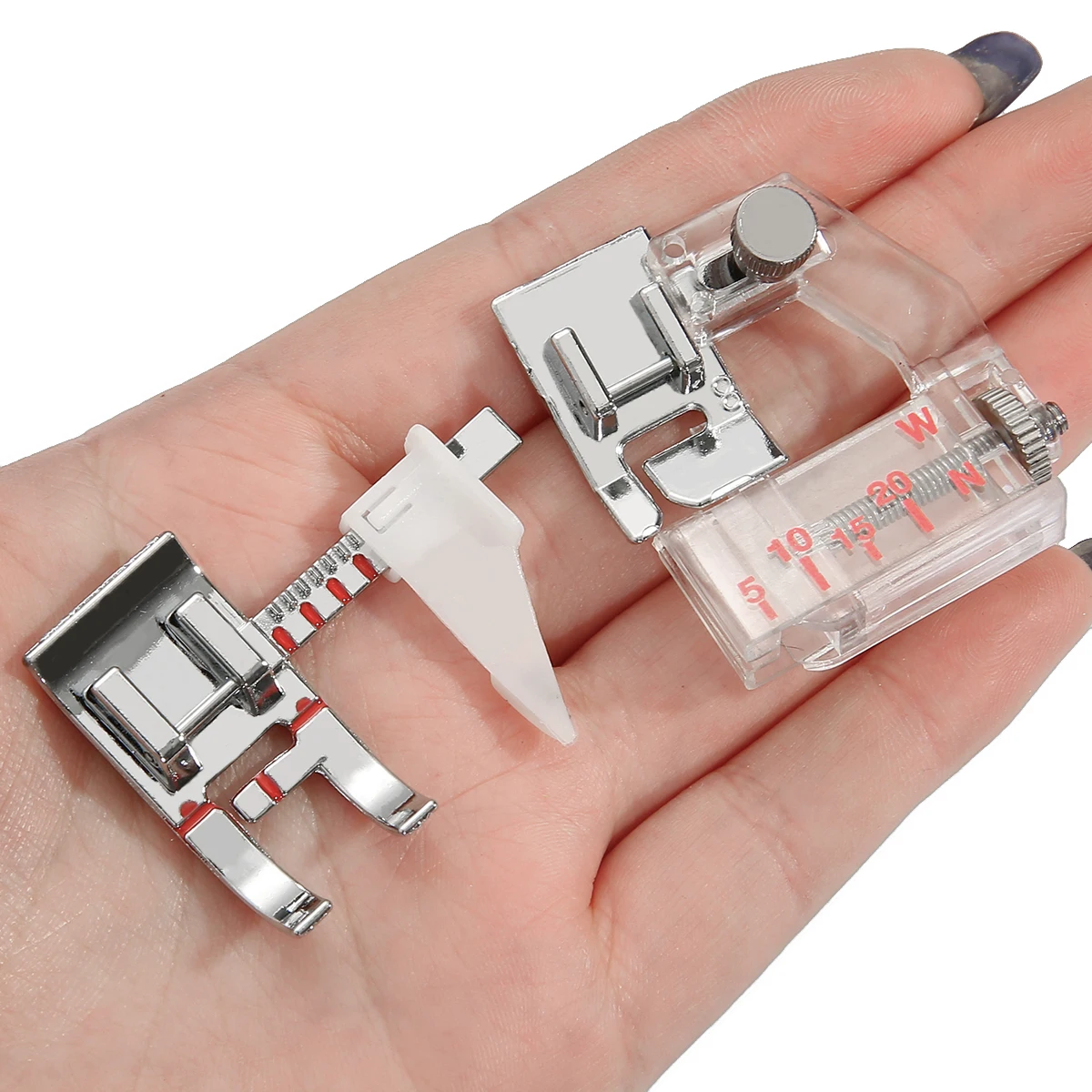 High Quality Sewing Machine accessories Adjustable Guide Presser Foot and Snap-on Adjustable Bias Binder Foot For Brother/Singer