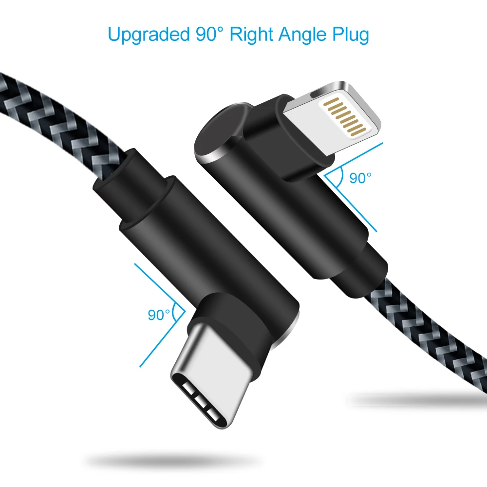 ANSEIP USB Type c إلى IOS كابل PD 20 واط شحن سريع مزامنة البيانات الحبل USB c تهمة كابل آيفون 12 11Pro ماكس 6 7 8 X باد أبل