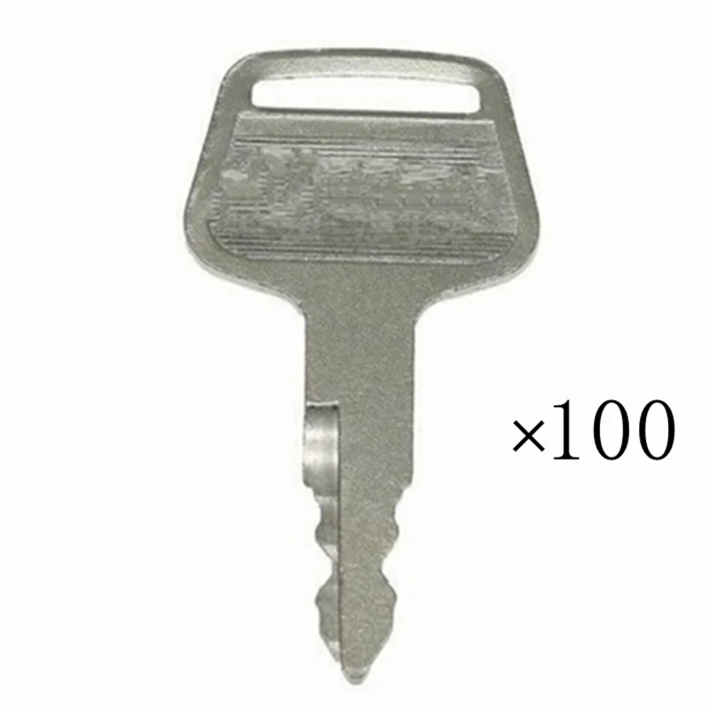 100X Ignition Starter key For KATO Excavator Heavy Construction Equipment KV02