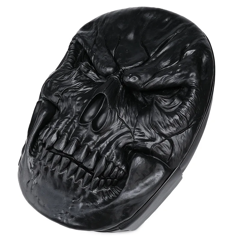 JIEROTYX klasyczny plecak 3D strach czaszka płaskorzeźba torba podróżna czarny plecak przywrócić Halloween fajny skórzany torby Unisex — zdjęcie 6