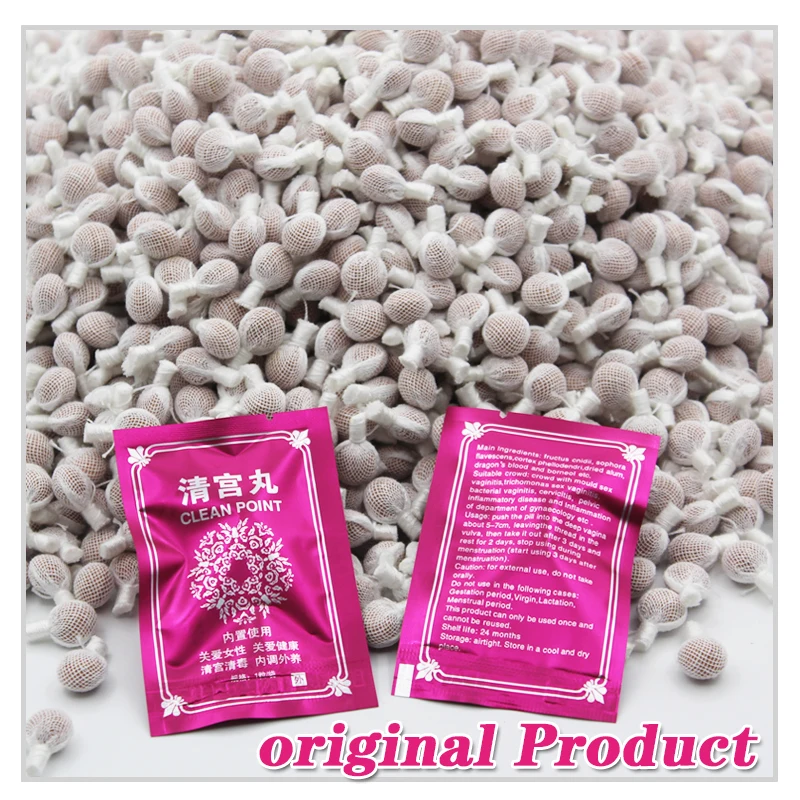 24pcs Vaginal Detox Pearls for Fibroids Chinese Medicine Swab Vaginal Tightening Tampons Uterus Discharge Toxins Gynaecology Pad