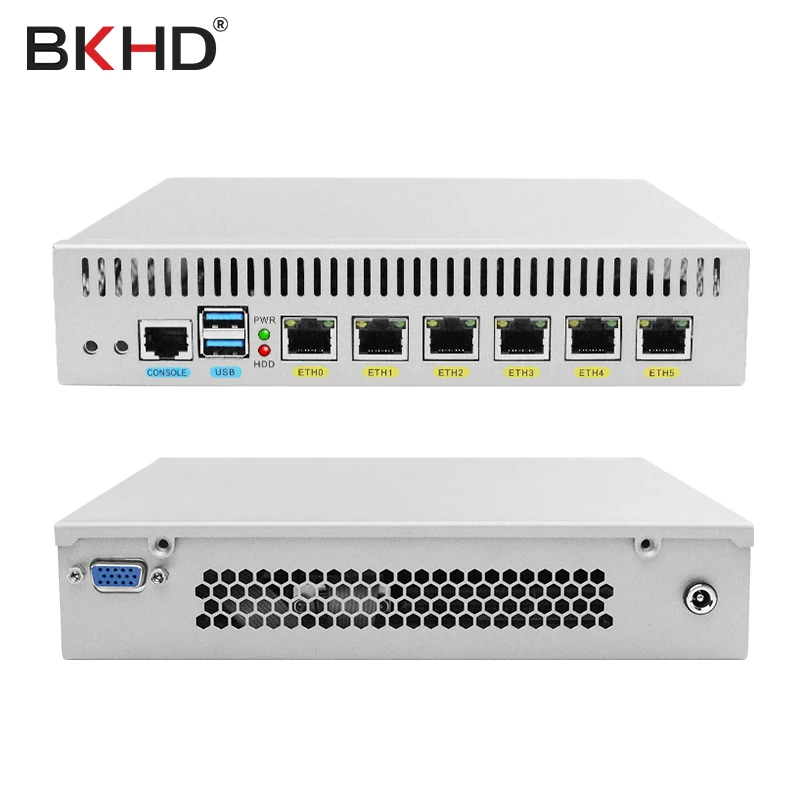 BKHD Firewall Mikrotik Pfsense VPN Alat Keamanan Jaringan Router PC DDR4 Core I3 7100U I5 7200U I7 7500U