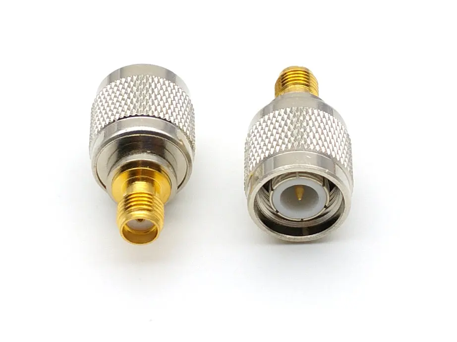 Imagem -03 - Conector do Adaptador Coaxial rf Cobre Tnc Macho Plug para Sma Fêmea Jack Novo