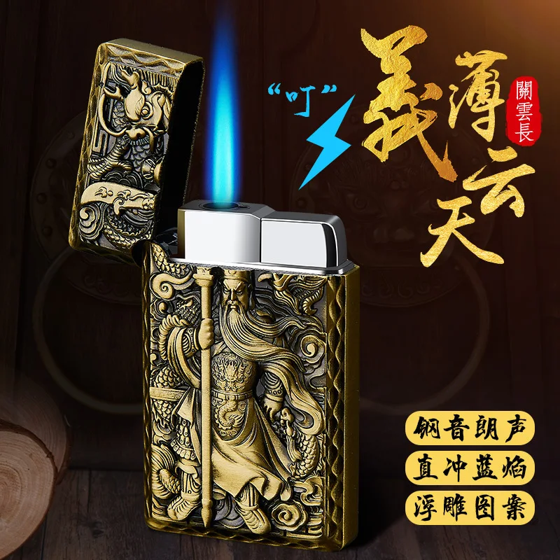 Buy Lighters Funny Flints Gas Lighter Mini Metal Butane Funny Cigarettes Accessories Cigar Smoking Lighters Outdoor men\'s Gifts