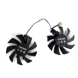 NEW 2PCS 75MM T128015SH 4PIN 49*46*17mm 0.32AMP  Hasee GM50Ti GTX750Ti GTX950 Graphics Video Card VGA Fan Cooler fan Replace