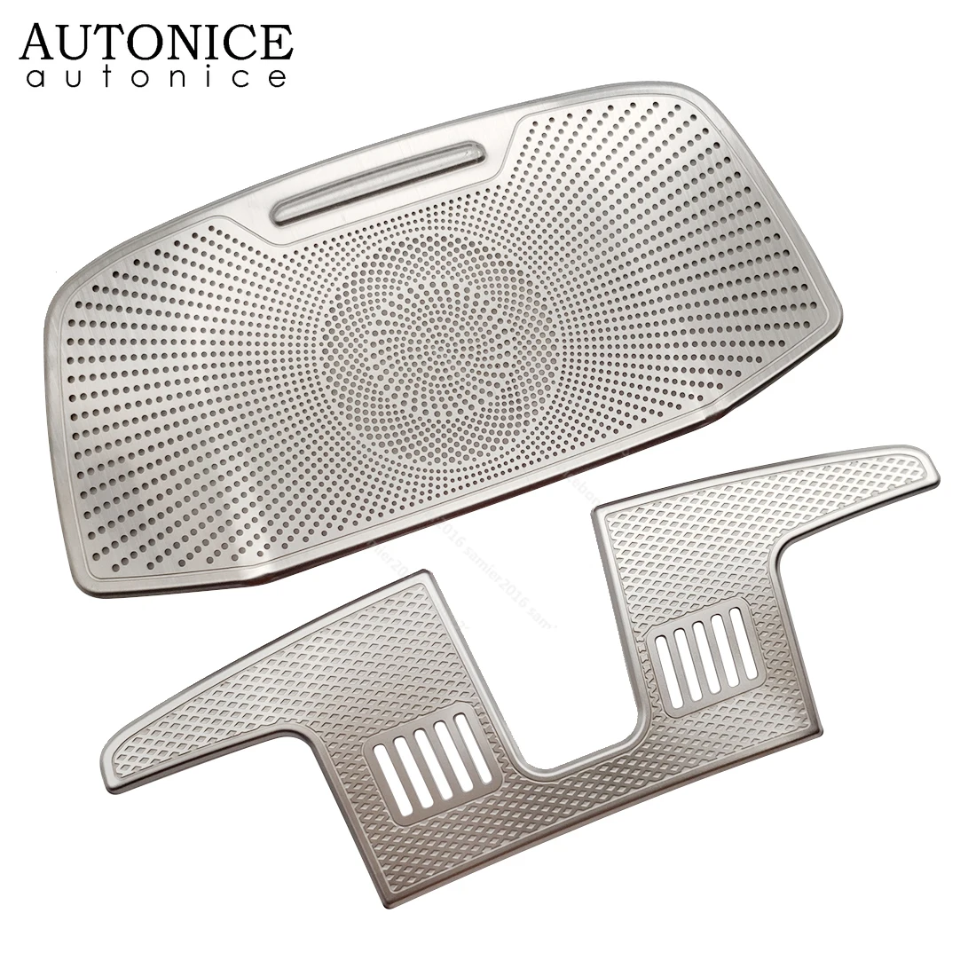 2pc Front Reading Lights Speaker Loudspeaker Box Cover Trim Fit for Ford F-150 F-250 F-350 F150 F250 F350 Expedition 2017-2021