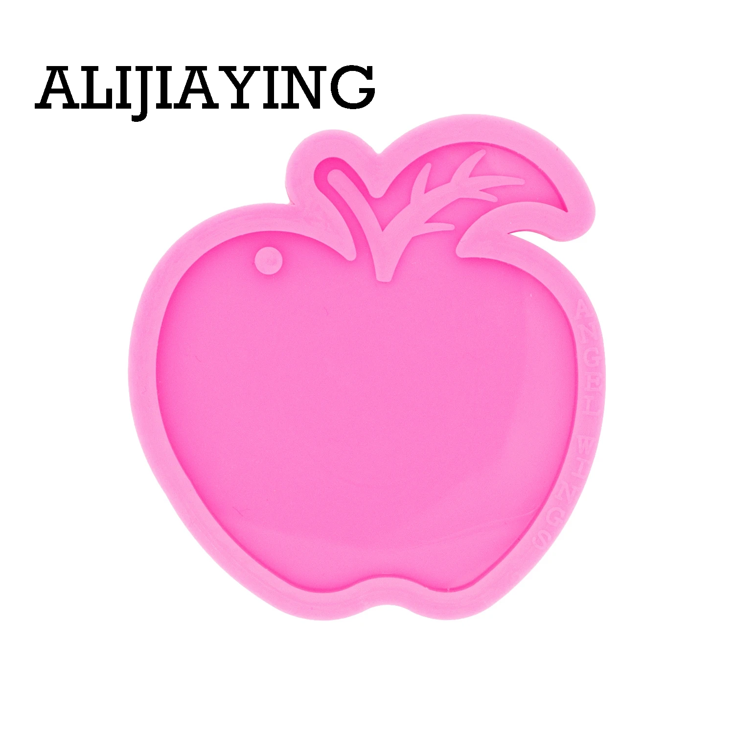 DY0395 Glossy Apple Keychain Mould Silicone Resin Mold for Epoxy Jewelry Making DIY Crafts Necklace