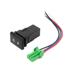 31BC for DC 12V Front Fog Light Push Switch 4 Wire Button Suitable for Highlander   Prius for Corolla Prius Ralin