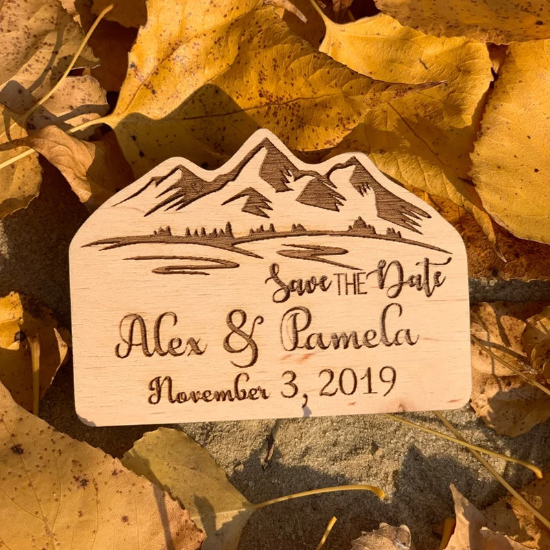 Mountain Wedding Save the Date Magnet,Save the Date, Gifts for Guests