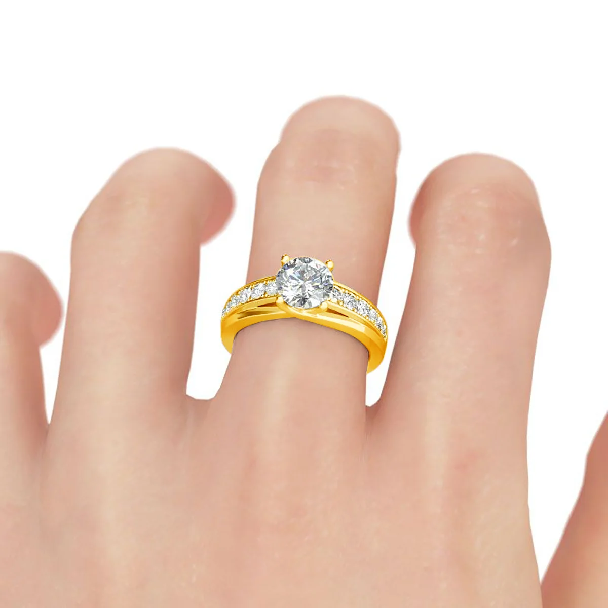 RedWood Berühmte Marke 1 Karat Moissanit-Ring für Damen Massives 925 Sterling Silber Hochzeit Zertifizierter Ewigkeits-Luxusschmuck für Damen DD – Detail 5