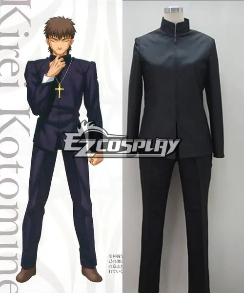 

Fate Zero Kirei Kotomine New Uniform Clothing Suit Halloween Christmas Party Outfit Adult Set Cosplay Costume E001