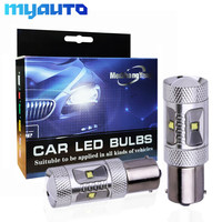 2pcs 1156 BA15S 30W Auto Fog Tail Turn Cree Chip LED S25 P21W Light R5W Bulb Lamp parking Reserve Lights car light source