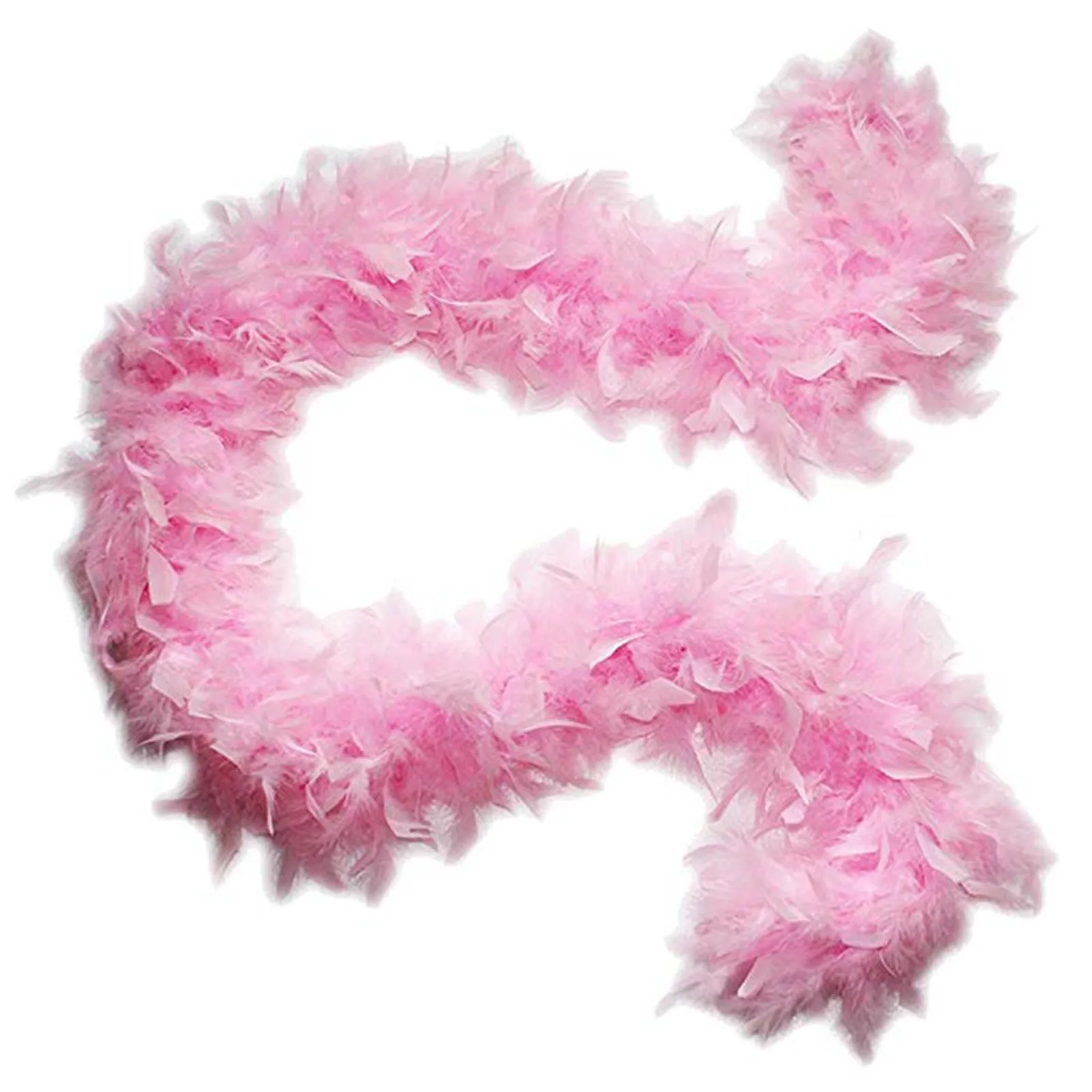 Pink Feathers Real Turkey Feather Boas Scarf Dyed Colorful Wedding Dress Skirt Sewing Party Cosplay Accessory Craft Shawl #5G