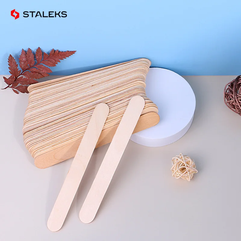 Staleks Wooden Stick Board Nail Sand Strip High Quality Disposable Manicure Sanding Strip Rubbing Strip Manicure Tool Set