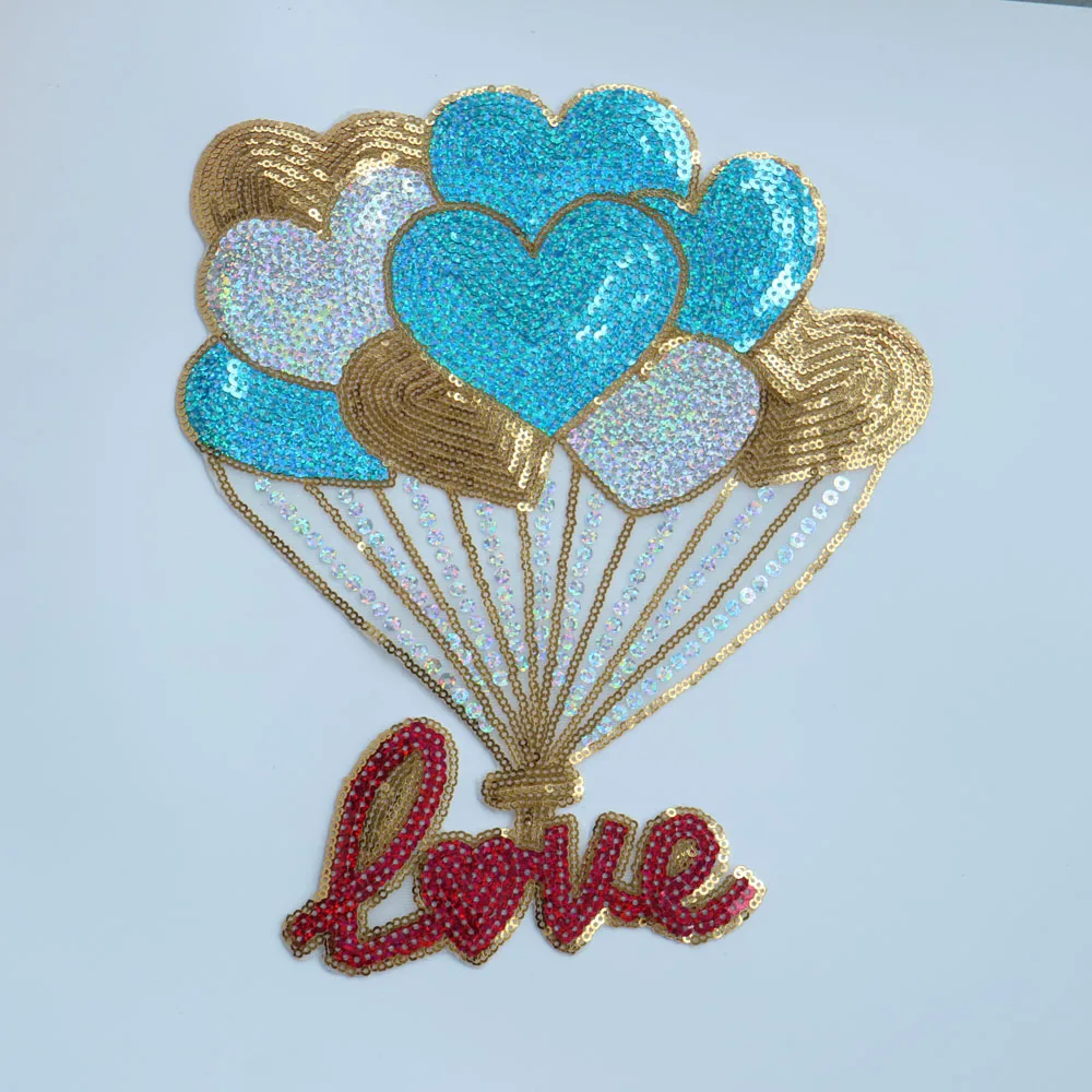 Bügeln Pailletten patches für kleidung DIY eisen auf stickerei parche appliques Stickerei applique patch ropa kleidung zubehör – Detail 4