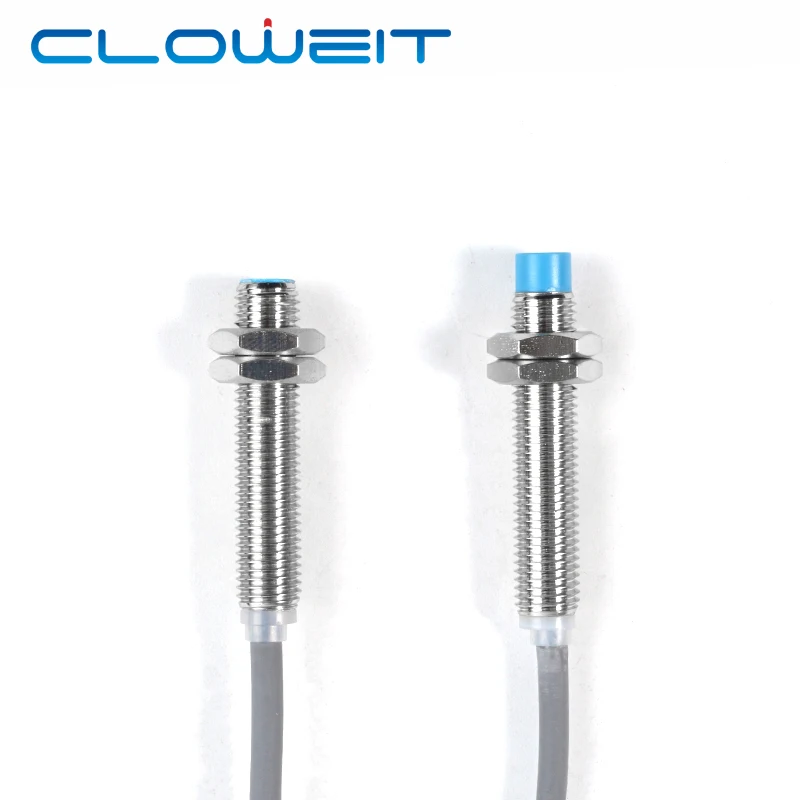 Cloweit IP67 3-wire M8 Inductive Proximity Switch Fast Response Circuit Protect 65 Copper Housing Sensor LM08
