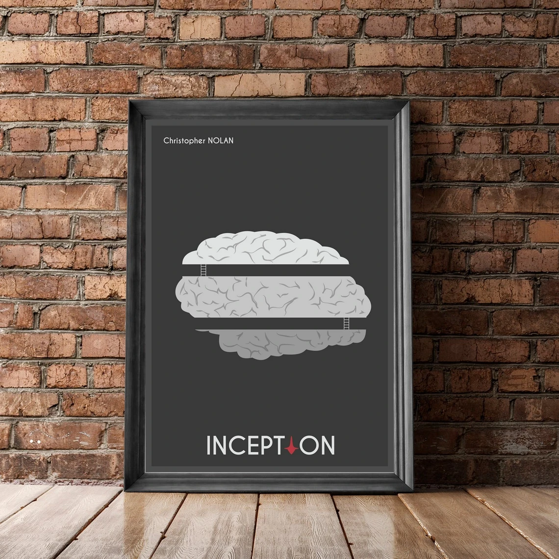 Inception Christopher Nolan Leonardo DiCaprio Alternative Dimension Art Design Artwork Graphic Minimal Minimalist Movie poster