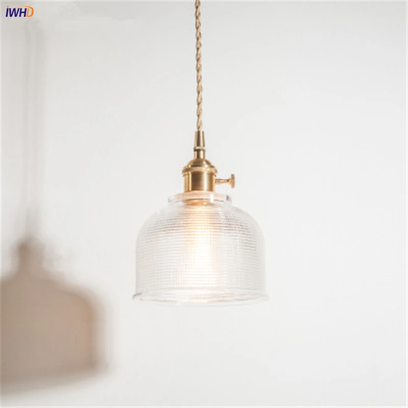 

Modern Minimalist Pendant Lamp Glass Lampshade Nordic Hanging Lamp With Switch E27 AC 110V-220V Art Decoration Bar Cafe Lampara