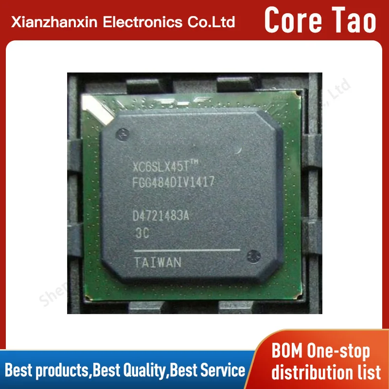 

1pcs/lot XC6SLX45T-FGG484 XC6SLX45T-FG484 BGA484 FPBA - field programmable gate array (fpga)