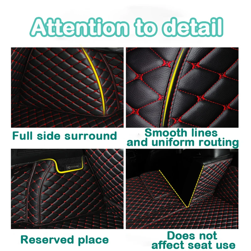 Car trunk mat for Honda Accord Eighth generation 2008 2009 2010 2011 2012 2013 cargo liner carpet interior accessories cover