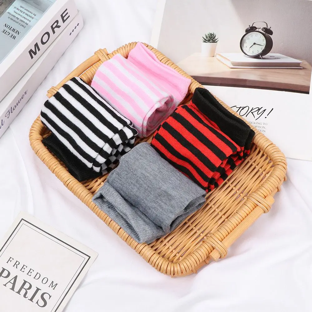 Classic Arm Cover Cotton Elbow Mitten Fingerless Long Glove Wristband Knitted Gloves