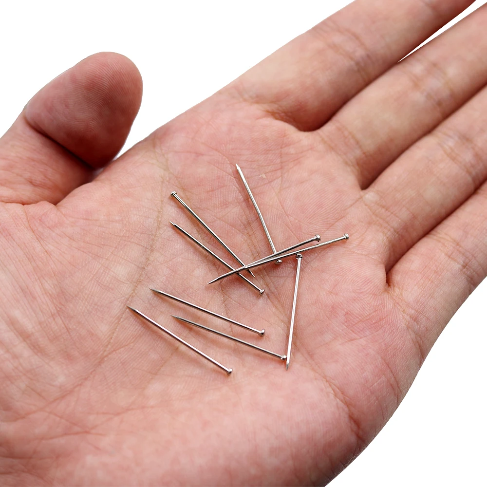 D&D 900pcs Stainless Steel Straight Pins 26mm Dressmaker Pins DIY Craft Needle Making Head Pins Sewing Needles Accessories