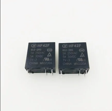 NEW 12V relay HF42F 012-2HS HF42F-012-2HS JZC-42F 012-2HS JZC-42F-012-2HS 12VDC DC12VC 12V 5A 250VAC DIP6