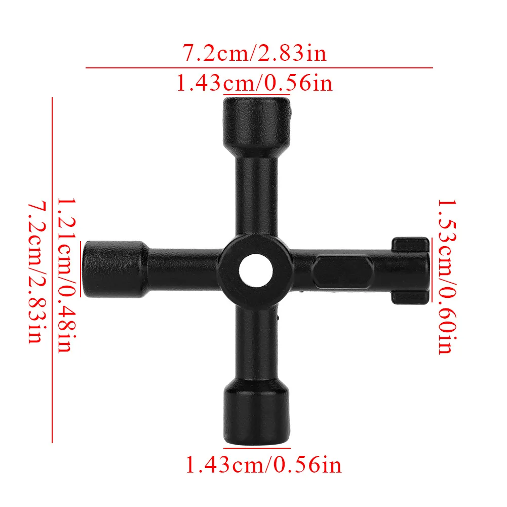 High Quality Mini Size Multi-Functional Electric Control Cabinet Triangle Key Wrench Elevator Water Meter Valve Square Hole