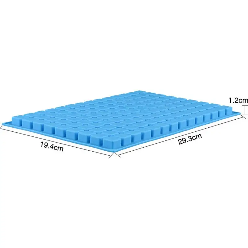 Summer Silicone Ice Molds 126 Lattice Portable Square Cube Chocolate Candy Jelly Mold Kitchen Baking Supplies LX8641