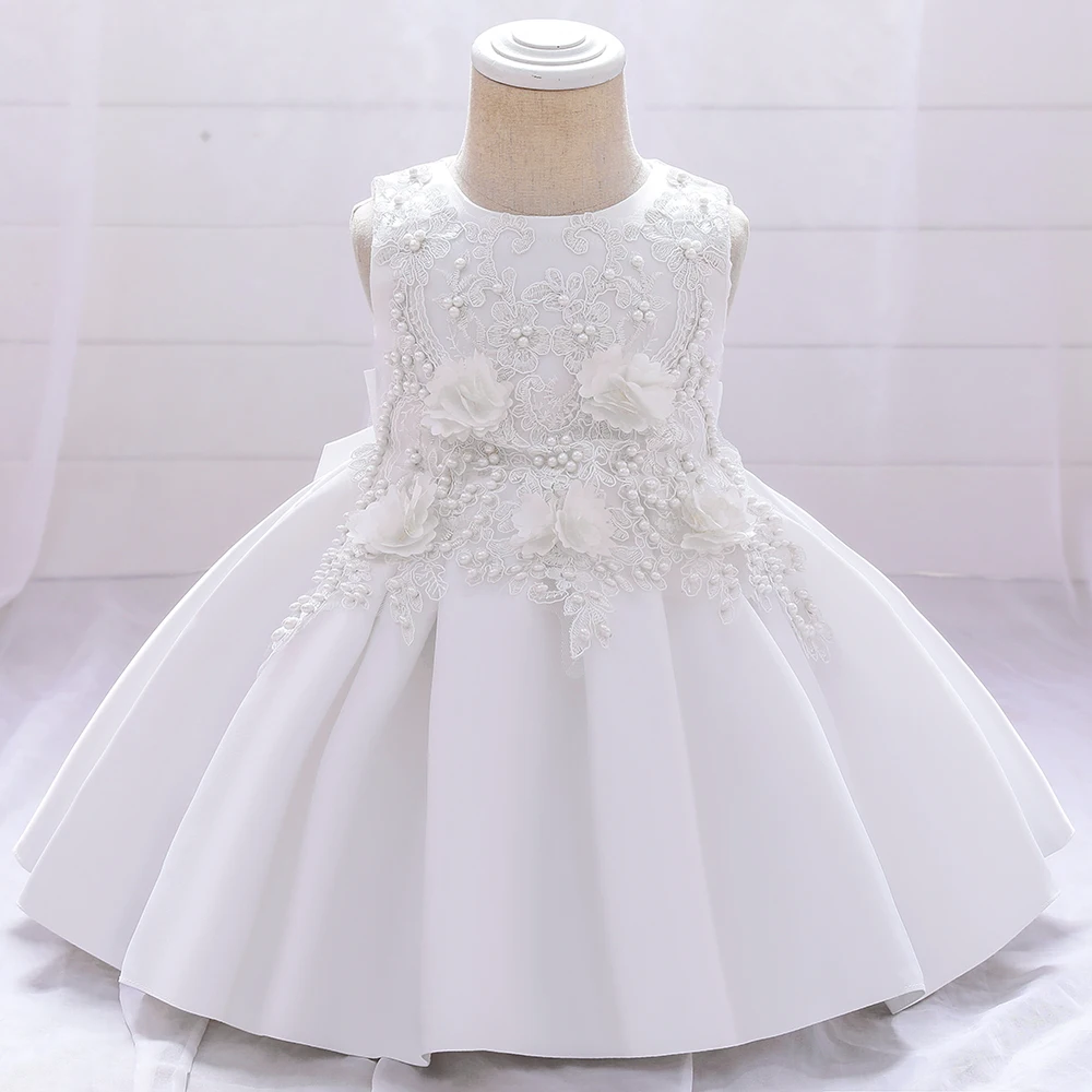 Baby Girls Princess Dress Toddler Christening Gown Kids Christmas Party Costume Infant 1st Year Birthday Baptism Dresses Clothes