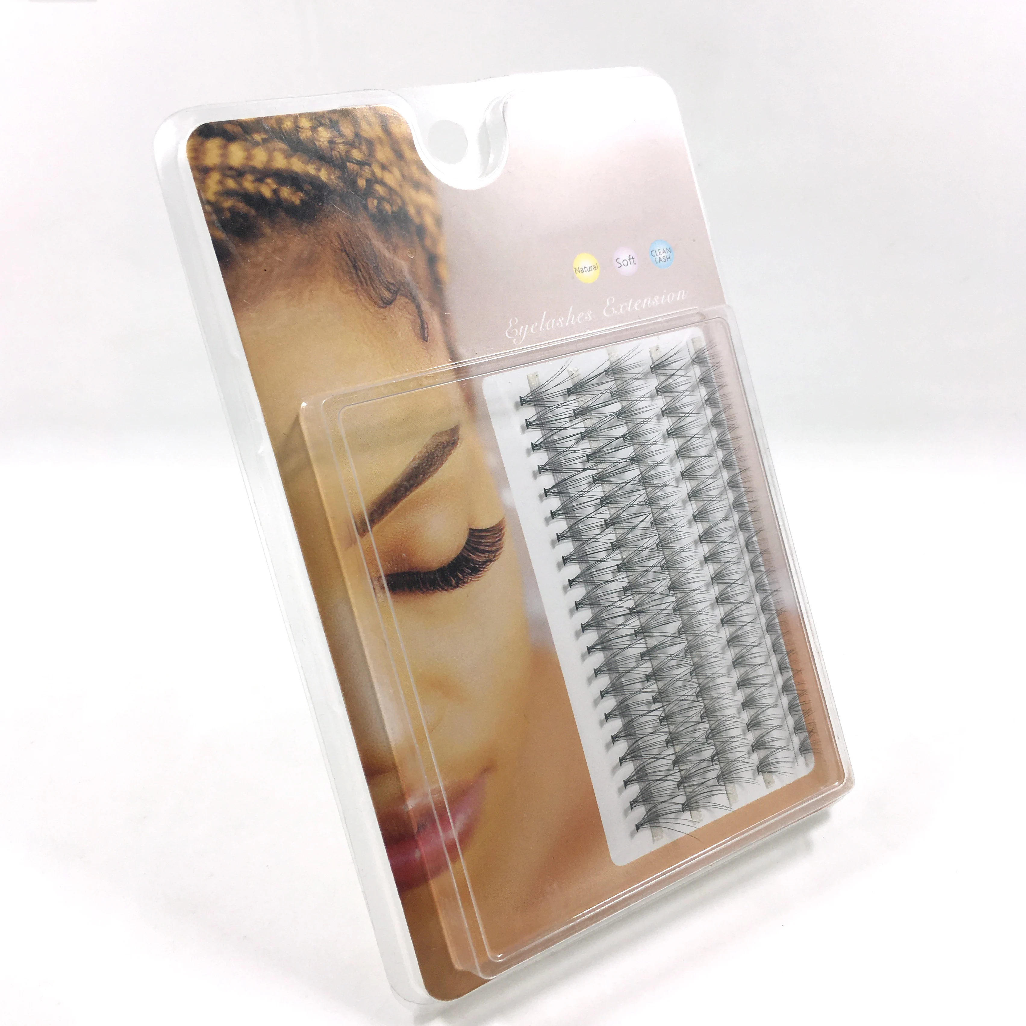 100 번들 속눈썹 연장 내추럴 인조 밍크 속눈썹, 개별 10/20/40D 클러스터 속눈썹 메이크업 속눈썹 인조 속눈썹, 신제품