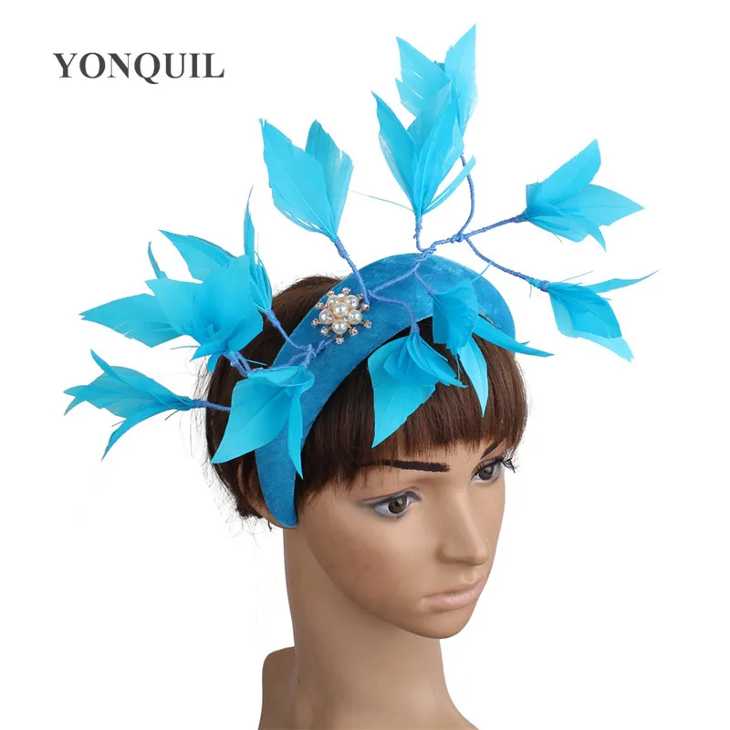 

Elegant Women Fashion Headwear Ladies Women Chic Party Fascinator Evebt Hair Accessories Fancy Wedding Headdress For Church