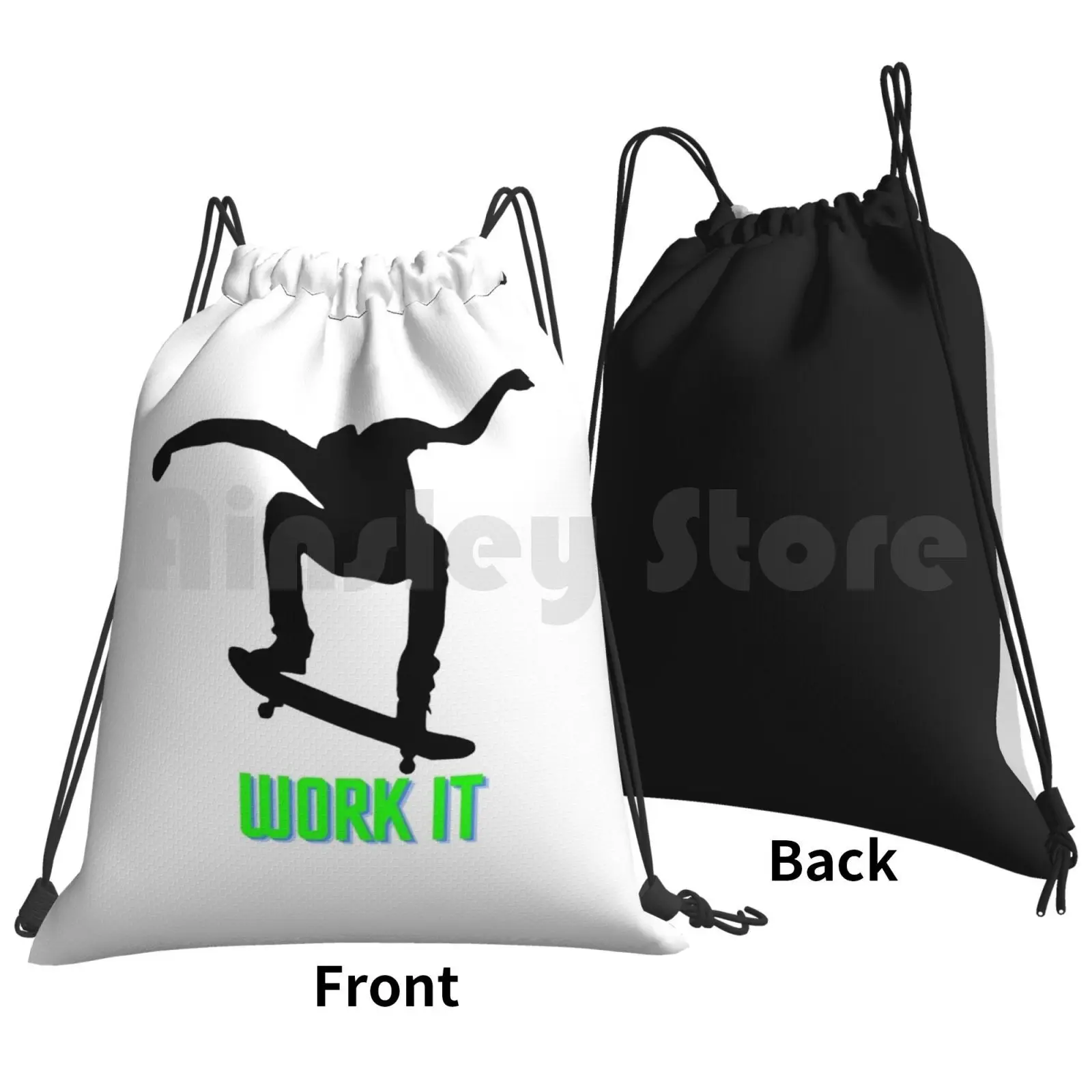 Skateboard For You Backpack Drawstring Bags Gym Bag Waterproof Sports Do Play Go Sports Sports Do Play Go Sport Do Play