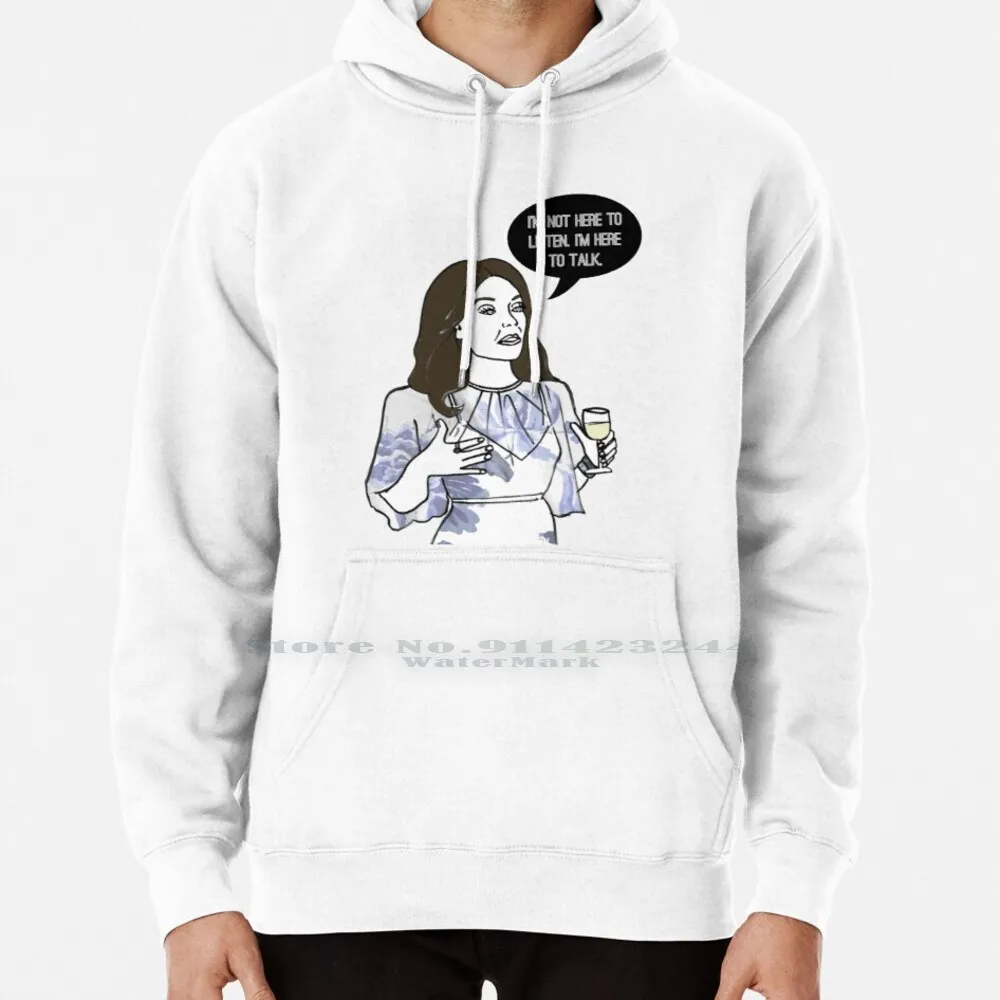 Толстовка с капюшоном, свитер 6xl, хлопковые коллажи для людей, чернильный рисунок, катариллюстрация, бетэнни фрэнкель Рони, Реальные Домохозяйки, Нью-Йорк