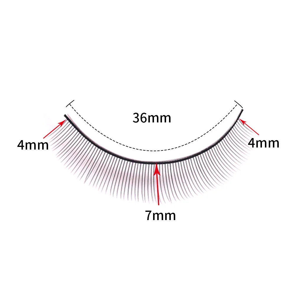 NEWCOME 5 Pairs Training False Lashes for Individual Eyelash Extension Professional Practice Mannequin Cilias  Makeup Tools