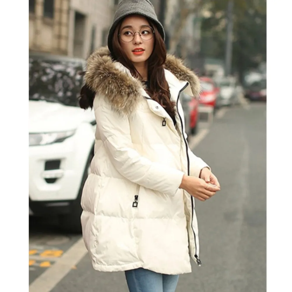 

Women Brand 2022 New Fashion Long Winter Jackets Thick Ladies Coats Hooded Down Jacket Parka Plus Size Black/White S-4XL E0632