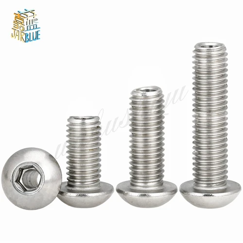 Imagen 2 del producto Máquina de roscado de acero inoxidable 304, cabeza redonda/placa, tornillo hueco hexagonal, tornillo hueco, 1-5 piezas, M4, M5, M8, M10, M12